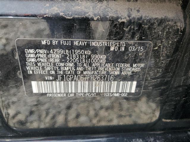 JF1GPAC67FH263716 Subaru Impreza Premium