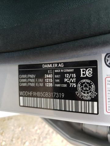 2016 MERCEDES-BENZ E 250 BLUE - WDDHF9HB5GB317319