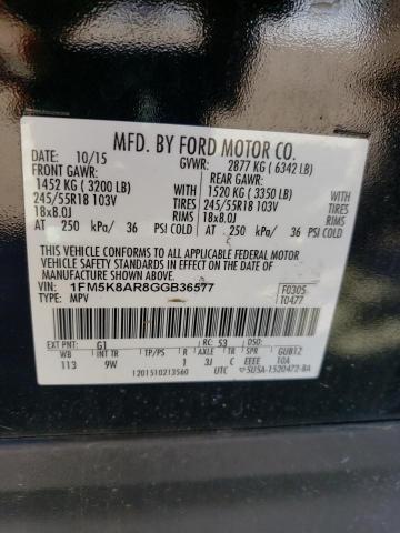 1FM5K8AR8GGB36577 Ford Explorer Police Interceptor