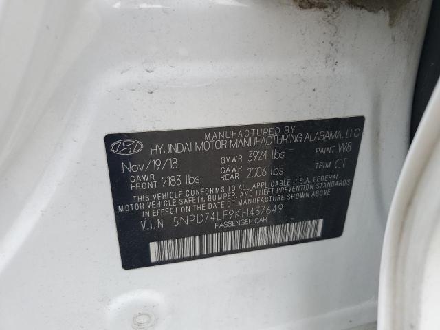 5NPD74LF9KH437649 Hyundai Elantra SE 13