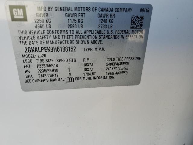 2GKALPEK9H6188152 GMC Terrain Slt