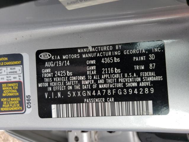 5XXGN4A78FG394289 KIA OPTIMA EX