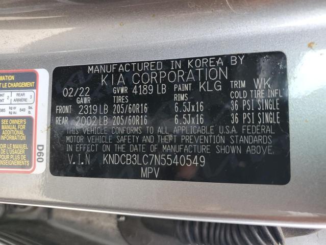 KNDCB3LC7N5540549 KIA NIRO LX
