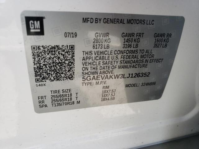 5GAEVAKW3LJ126352 Buick Enclave Essence