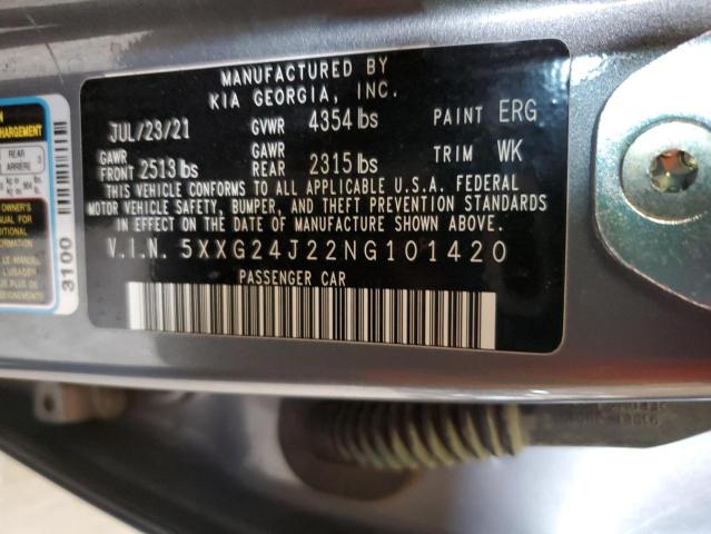 5XXG24J22NG101420 KIA K5 LX