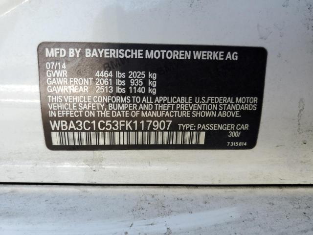 WBA3C1C53FK117907 BMW 328 I Sulev