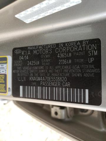 KNAGM4A70E5518820 KIA Optima Lx