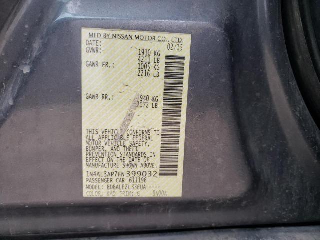 1N4AL3AP7FN399032 Nissan ALTIMA 2.5