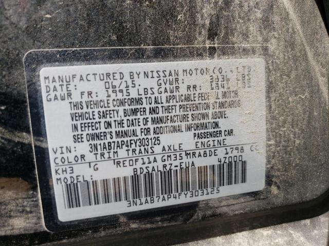 3N1AB7AP4FY303125 Nissan SENTRA S