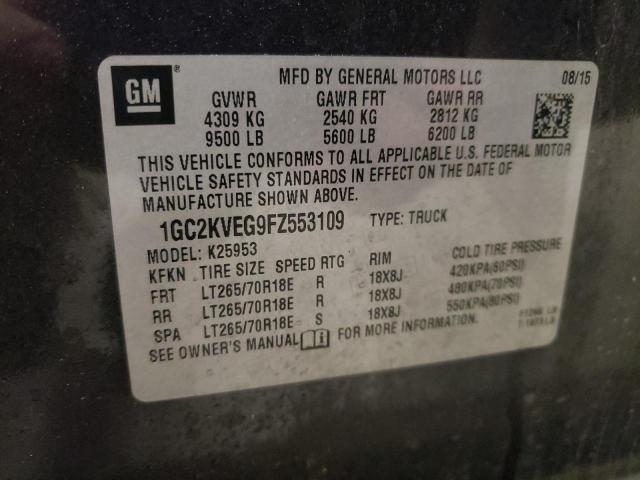 2015 CHEVROLET 2500 HD 1GC2KVEG9FZ553109