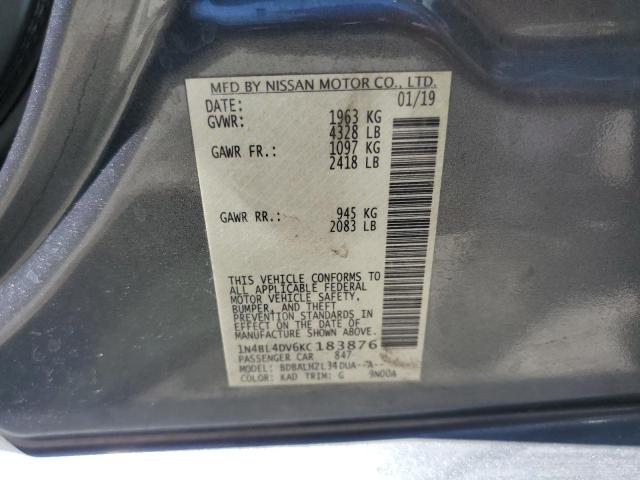 1N4BL4DV6KC183876 Nissan ALTIMA SV