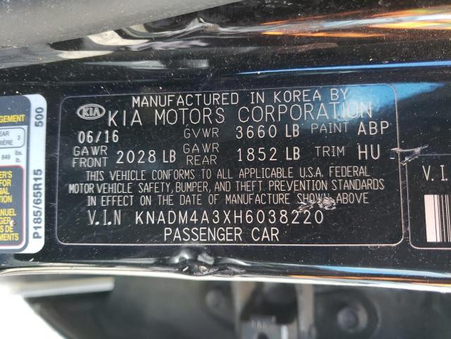 KNADM4A3XH6038220 KIA RIO LX