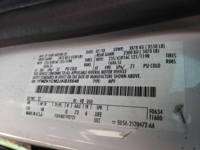 1FMZK1CM2JKB35648 Ford Transit T-150
