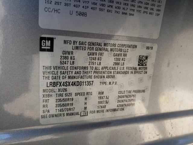 LRBFX4SX4KD011357 Buick Envision Premium Ii