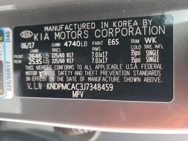 KNDPMCAC3J7348459 KIA Sportage Lx