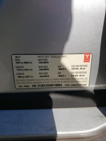 5YJSA1E25HF199954 Tesla MODEL S