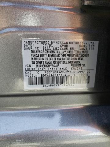 3N1AB8CV7MY312416 Nissan SENTRA SV