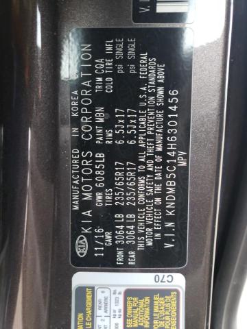 KNDMB5C14H6301456 KIA SEDONA LX