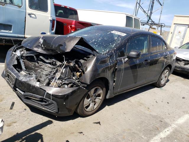 Salvage cars for sale from Copart Hayward, CA: 2013 Honda Civic LX
