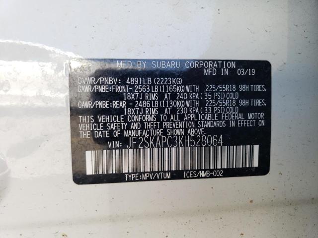 JF2SKAPC3KH528064 Subaru Forester Sport