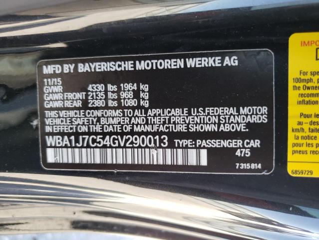 VIN WBA1J7C54GV290013 2016 BMW 2 Series, M235I no.12