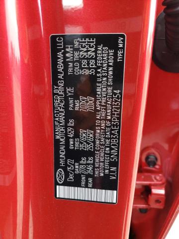 5NMJB3AE3PH213254 Hyundai TUCSON SEL