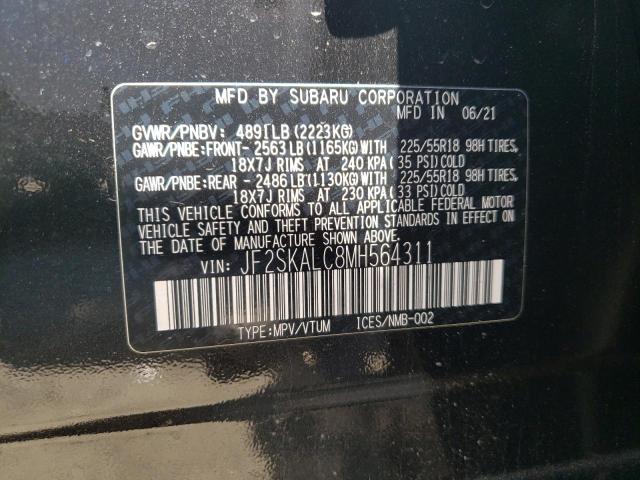 2021 SUBARU FORESTER S - JF2SKALC8MH564311