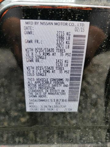 2015 INFINITI QX60 5N1AL0MM6FC518786