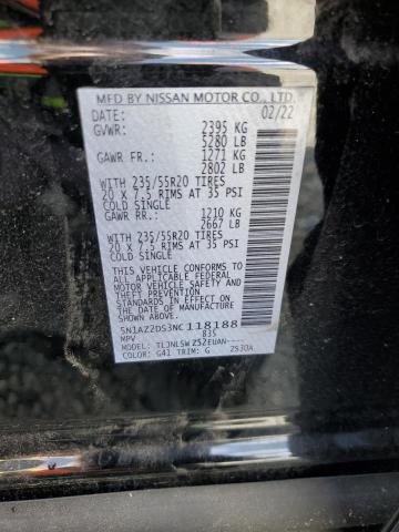 5N1AZ2DS3NC118188 Nissan Murano Platinum