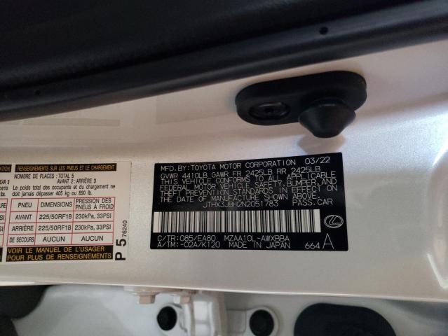 2022 LEXUS UX 200 BAS - JTHX3JBH2N2051783