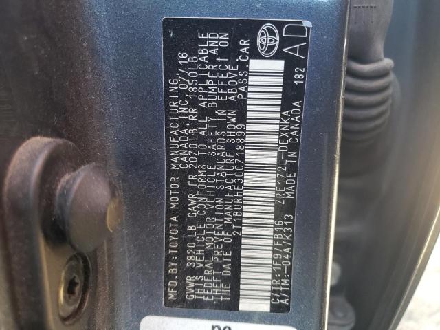 2016 TOYOTA COROLLA L - 2T1BURHE3GC718899