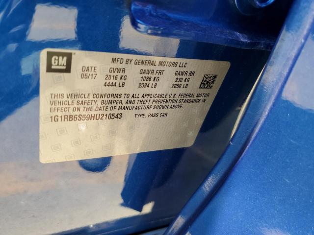 VIN 1G1RB6S59HU210543 2017 Chevrolet Volt, Premier no.12