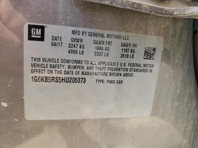 2017 CADILLAC CT6 - 1G6KB5RS5HU205373