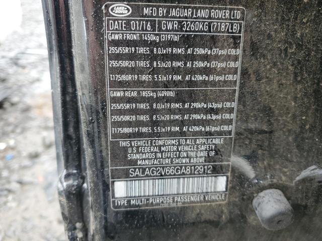 SALAG2V66GA812912 Land Rover LR4 HSE
