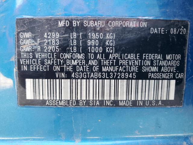 4S3GTAB63L3728945 Subaru Impreza