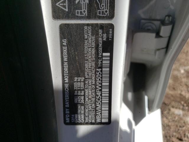 2015 BMW X1 XDRIVE3 WBAVM5C54FVV95054