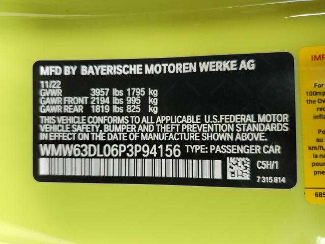 2023 MINI COOPER JOH - WMW63DL06P3P94156