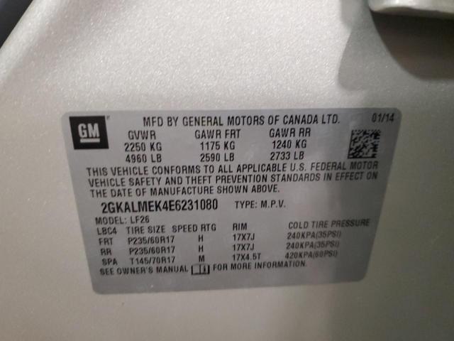 2GKALMEK4E6231080 GMC Terrain Sle