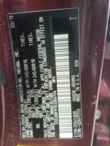 5TDJGRFH1KS064744 Toyota HIGHLANDER HYBRID