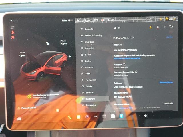 5YJ3E1EA4PF398542 Tesla MODEL 3