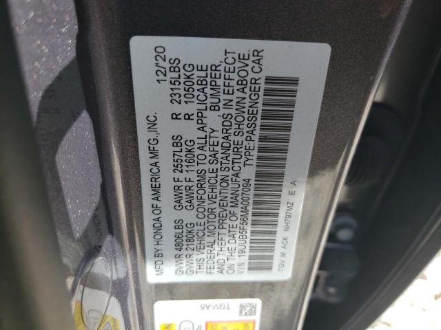 2021 ACURA TLX TECH A - 19UUB5F56MA007094