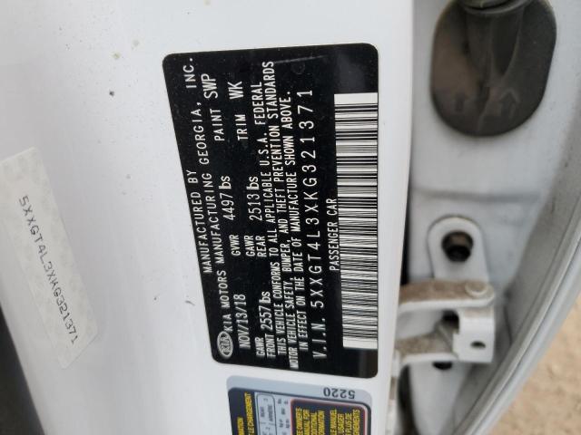 5XXGT4L3XKG321371 KIA Optima Lx