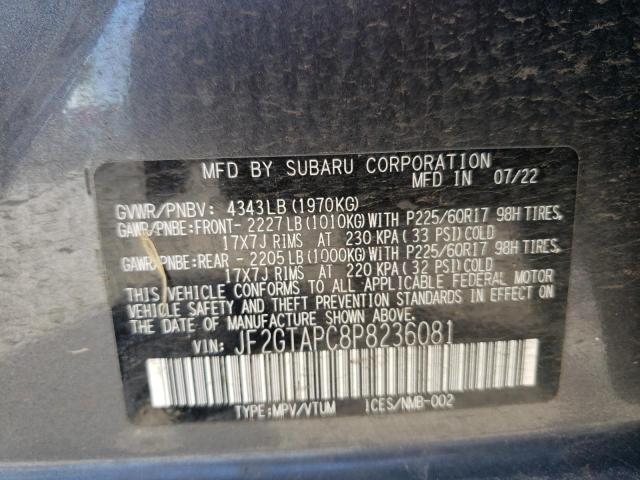 JF2GTAPC8P8236081 Subaru Crosstrek Premium