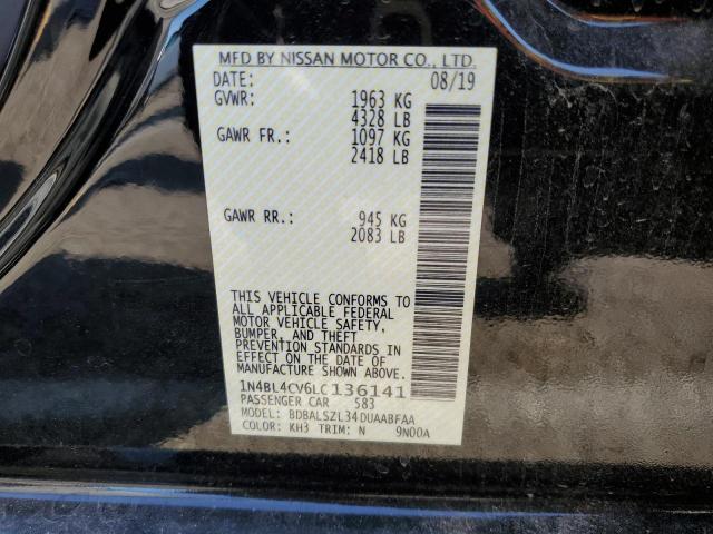 1N4BL4CV6LC136141 Nissan ALTIMA SR