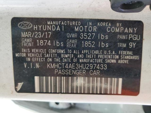 KMHCT4AE3HU297433 Hyundai ACCENT SE