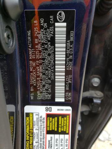 2021 LEXUS ES 300H UL - 58AFA1C13MU007626