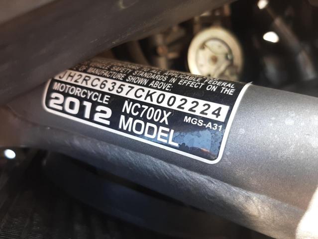 2012 HONDA NC700X - JH2RC6357CK002224