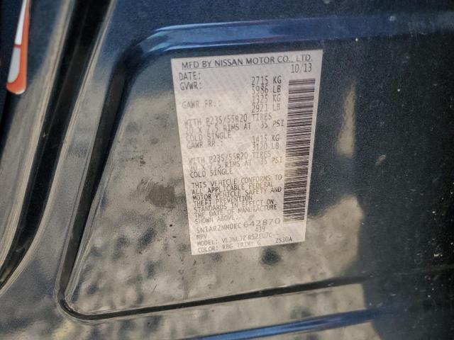 5N1AR2MM0EC642870 Nissan Pathfinder S