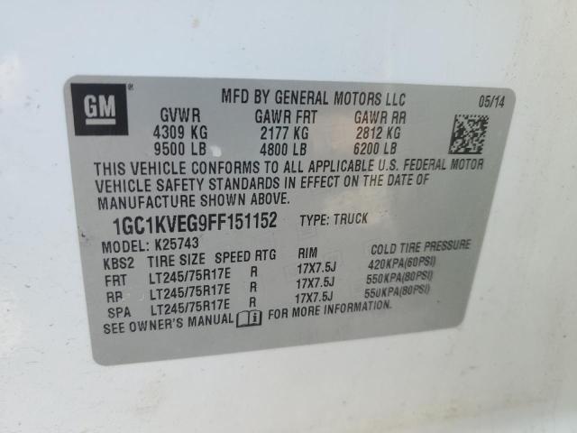 2015 CHEVROLET SILV2500 4 - 1GC1KVEG9FF151152