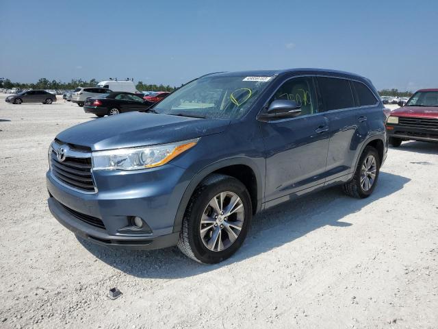 VIN 5TDKKRFH0ES029295 2014 Toyota Highlander, Xle no.1